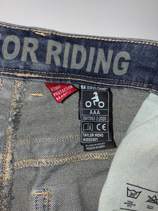 John Doe Monolayer Motorcycle Riding Jeans knee Paded (W:32) (L:42)