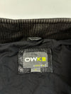 Vintage OWK Black Leather Zip-Up Racer Jacket (M)