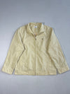 Vintage Lacoste Cream Zip-Up Harrington Jacket (M/L)
