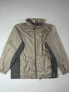Vintage Columbia Beige Grey Zip-Up Windbreaker Jacket (2XL)