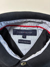 Vintage Tommy Hilfiger Black Long Sleeve Polo Shirt (L)