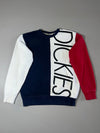 Dickies Colorblock Big Logo Crewneck Sweatshirt  Navy White Red (L)