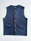 Small Bird's Overalls Co. Navy Workwear Vest – Made in Seoul |(S/M)