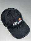 Ellesse Heritage Black Embroidered Logo Cap – Printed Logo Lining (Adjustable)
