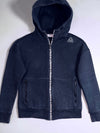 Reebok Navy Blue Fleece Full-Zip Hoodie (S)