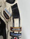 Yellow Corn Black Running Project Racing Moto Jacket with Patches Padded (L)