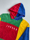 Vintage Jordan Multicolour Colour Block Terry Pullover Hoodie (L/XL)