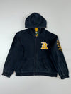 Roots Athletics Varsity “R” Logo Zip Hoodie Black/Gold (XL)