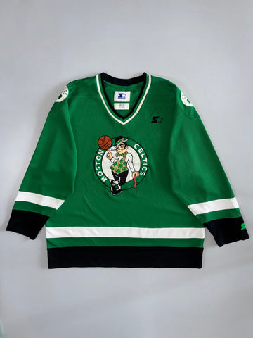 Vintage Starter Boston Celtics Hockey-Style Jersey embroidered (2XL/3XL)