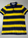 Tommy Hilfiger Rugby Stripe Polo – Navy & Yellow (M)