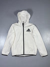 Adidas White Hooded Zip-Up Jacket (S)