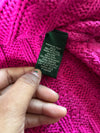 Lauren Ralph Lauren Pink Cable Knit Sweater – Women's (L/XL)