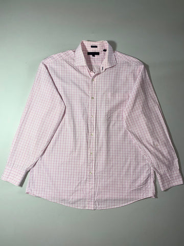Tommy Hilfiger | Pink Check Button-Up Shirt  (XL)