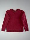 Tommy Hilfiger Denim Maroon Crewneck Sweatshirt (S)