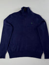 Polo Ralph Lauren Navy Quarter Zip Knit Sweater – (S)