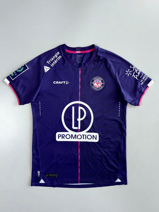 Craft Sportswear Toulouse Football Club 1937 Official Home Match Jersey Purple Pink Accent Short Sleeve Football T-Shirt (M)
