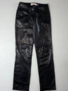 Vintage Gap Black Leather Bootcut Pants (W:28) (L:39)