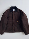Vintage Carhartt J22 Sandstone Duck Arctic Quilted Work Jacket (L/XL)