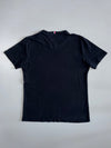 Tommy Hilfiger Black Crewneck Tee Signature Flag Logo (L)