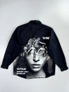 M.Four Smoking Time’s Renaissance Graphic Button-Up Shirt Black (XL/2Xl)