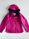 Columbia Pink Plaid Hooded Jacket (S)