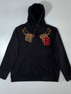 Burberry London England Moose Head “B” Patch Hoodie Black Embroidered (2XL)