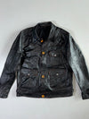 Vintage Horsehide Chrome Hardware Leather Jacket  (M)
