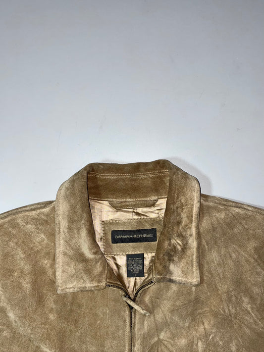 Banana Republic Premium Original Heavy Suede Leather Jacket (L)