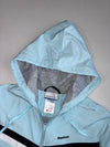 Y2K Reebok Sky Blue Hooded Windbreaker Jacket (M)