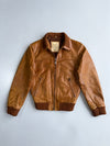 Oakwood Tan Leather Bomber Jacket (S)