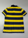 Tommy Hilfiger Rugby Stripe Polo – Navy & Yellow (M)