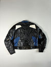 FLM Greyhound Leather Motorcycle Racing Jacket (M)