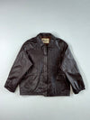 Vintage 80s Enap Dark Brown Leather Blouson Jacket (M)