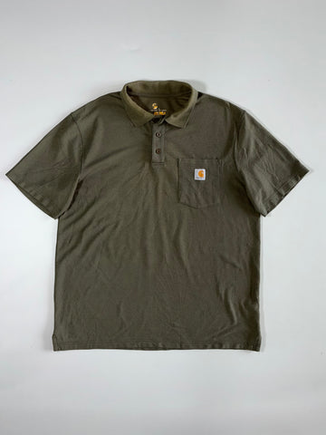 Carhartt Original Fit Olive Green Pocket Polo (2XL)