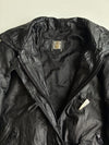 Greg Bell Vintage Black Leather Utility Bomber Jacket(XL)