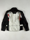 Spyke Adventure Touring Motorcycle Jacket – Off-White/Black/Red (M)