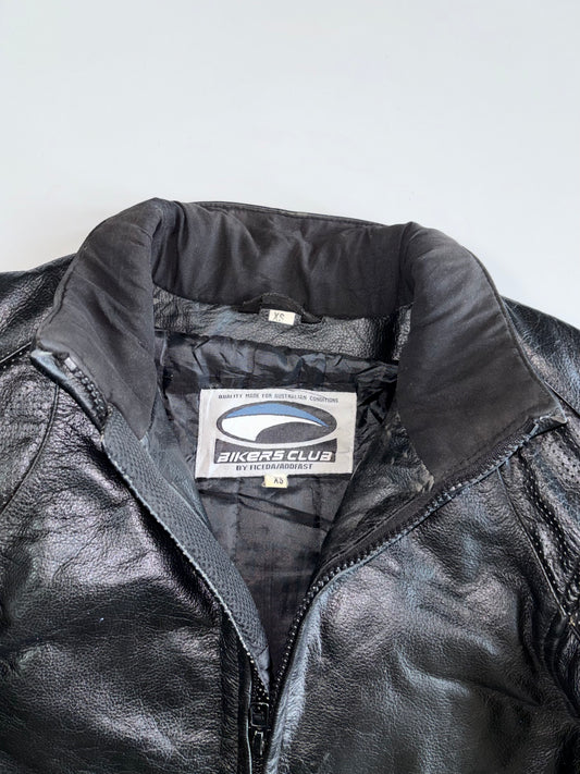 Bikers Club By Ficeda Pure Letter Racing Jacket (Paded)(XS)