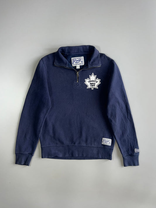 Roots Canada x Toronto Maple Leafs | Quarter-Zip Sweatshirt (S)