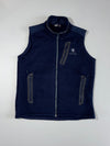 Black Yak | Navy Knit Fleece Zip Vest |(M)
