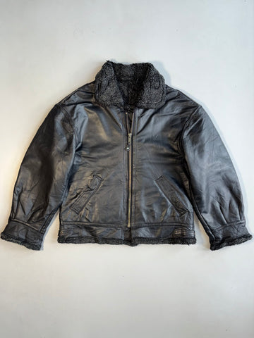 ZWinlit Super Premium Original Pure Leather Jacet (fur inside )(XL)