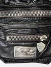 Uncle Sam Sportswear Co. Vintage Black Leather Tactical Chest Rig / Holster Vest (M)