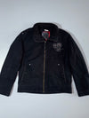 Esprit Marathon Embroidered Ribbed-Collar Jacket Black, Size (M/L)