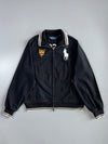 Polo Ralph Lauren Big Pony Track embroidered logo Jacket – Black (L/XL)