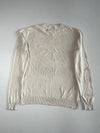 Tommy Jeans Flag Logo Crewneck Sweater, Cream, Size (M)