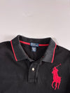 Polo Ralph Lauren Big Pony #3 Long Sleeve Polo – Black/Red (L)