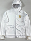 Vintage Adidas Real Madrid White Zip-Up Hoodie (S)