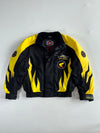 Vintage Hein Gericke Pro Sports Honda Yellow Flame Racing Jacket (M/L)