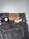 Dragon Embroidered Grey Wash Denim Pant (W:28|L:42)