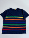 Polo Ralph Lauren Custom Slim Fit Striped T-Shirt  Navy Multicolor Stripe (2Xl)