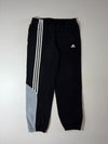 Vintage Adidas Black Grey Panel Track Pants (W:34) (L:42)